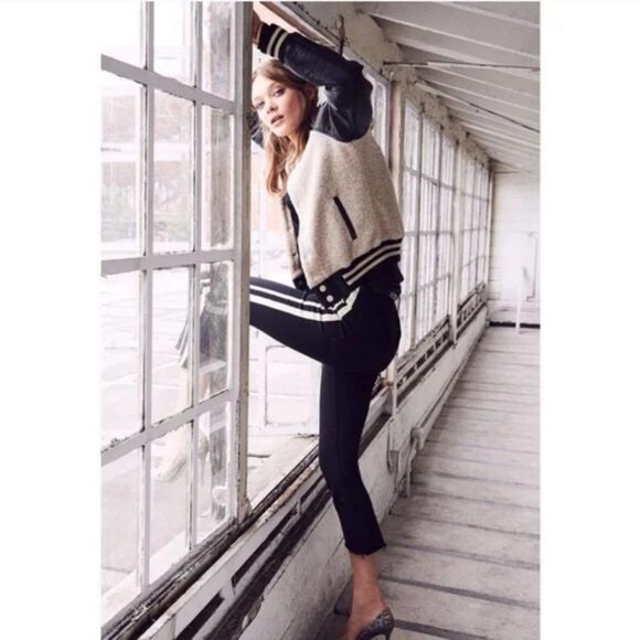 MOTHER Insider Crop Step Fray Jeans in Guilty Racer Size 24, Modern Designer - Picture 2 of 13